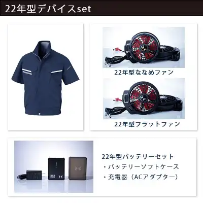 22年型デバイスセット（服+ファン+バッテリー）