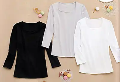 ７分丈カットソー