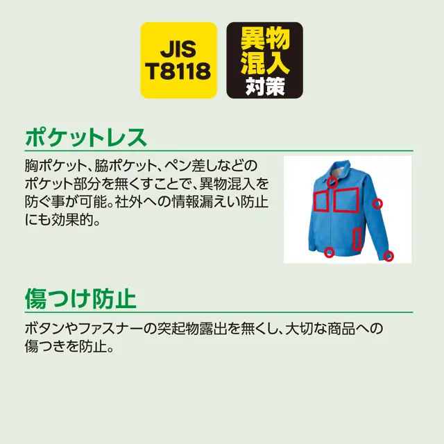 機能説明　・ポケットレス　・傷付け防止