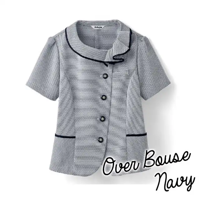 事務服 S5060-SERシリーズ ネイビーブラウス