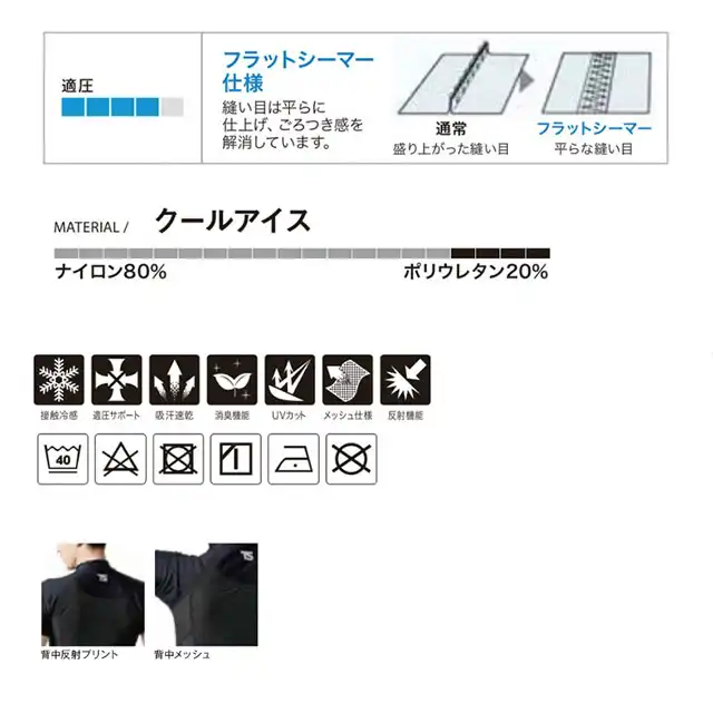 コンプレッション　TW841551-TSDシリーズ　生地