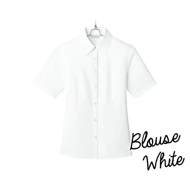 半袖ブラウス HCB3500-AIT ホワイトカラー