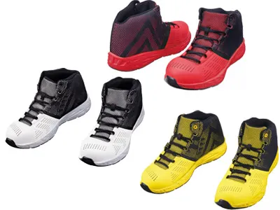 JSAA規格 A種認定品 プロテクティブスニーカー ミドルカット 紐靴